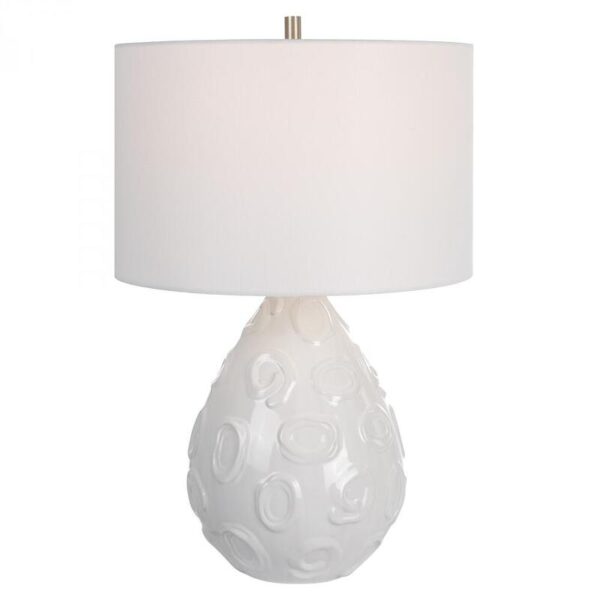 Uttermost Loop White Glaze Table Lamp 30159 1