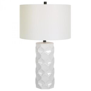 Uttermost Honeycomb White Table Lamp 30181 1