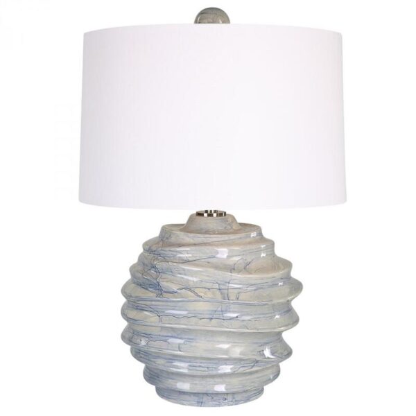 Uttermost Waves Blue & White Accent Lamp 30194 1