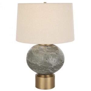 Uttermost Lunia Gray Glass Table Lamp 30200 1