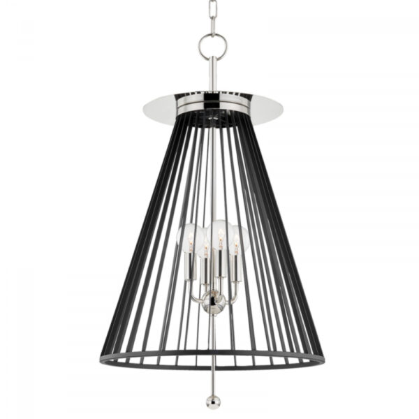 4 LIGHT PENDANT 1018 PN BK