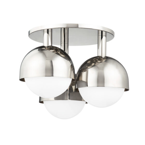 3 LIGHT SEMI FLUSH 1203 PN