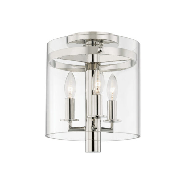 3 LIGHT FLUSH MOUNT 1303 PN