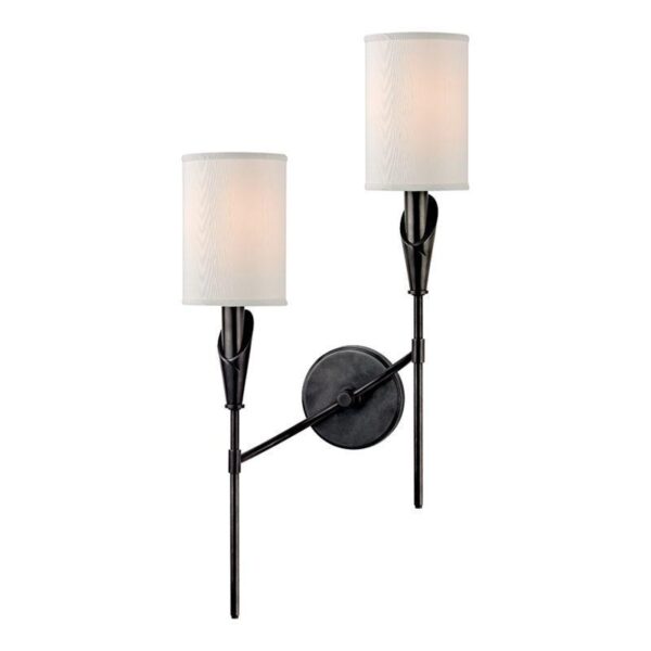 2 LIGHT LEFT WALL SCONCE 1312L OB