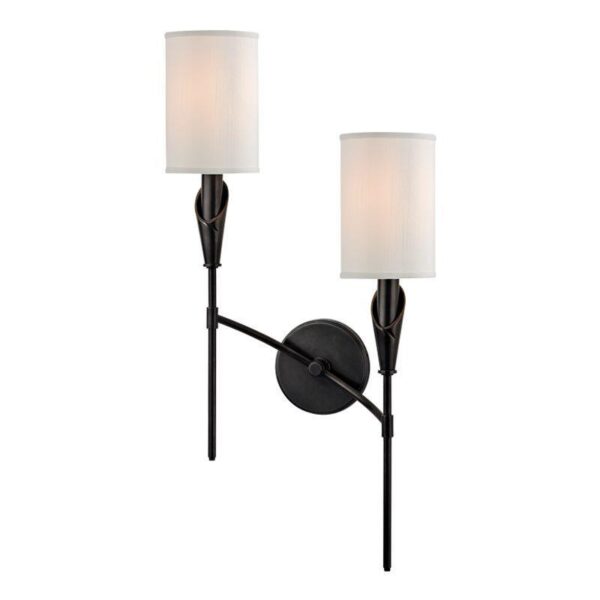 2 LIGHT RIGHT WALL SCONCE 1312R OB