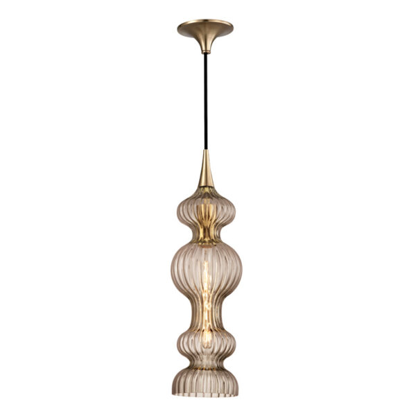 1 LIGHT PENDANT WITH BRONZE GLASS 1600 AGB BZ