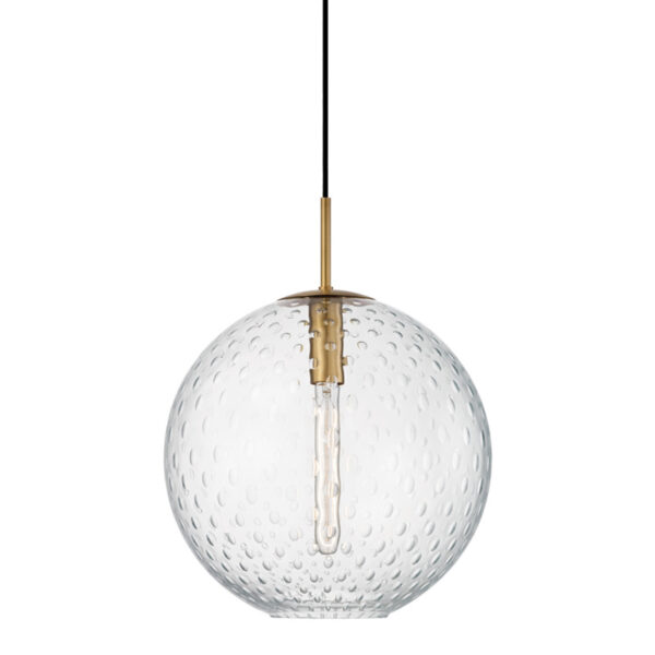 1 LIGHT PENDANT CLEAR GLASS 2015 AGB CL