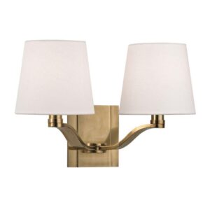 2 LIGHT WALL SCONCE 2462 AGB
