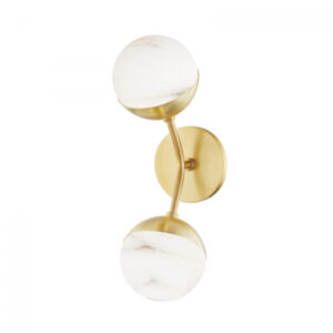 2 LIGHT WALL SCONCE 2832 AGB