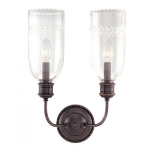 2 LIGHT WALL SCONCE 292 AGB