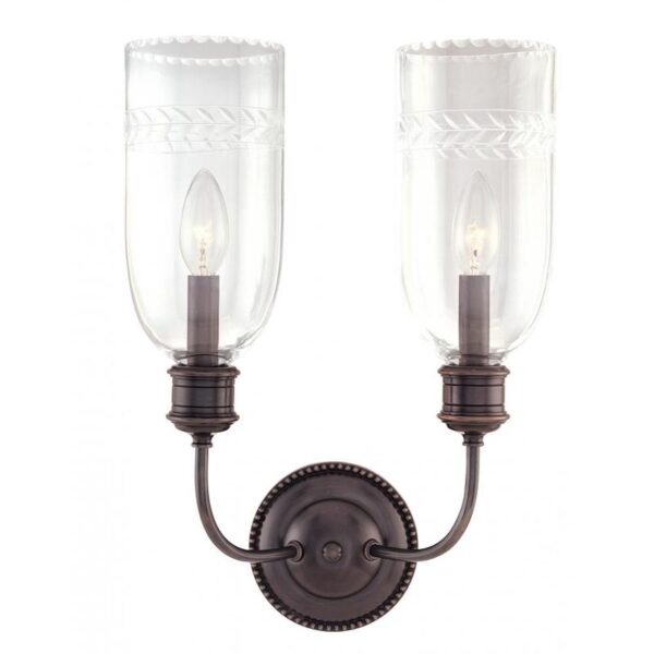 2 LIGHT WALL SCONCE 292 AGB