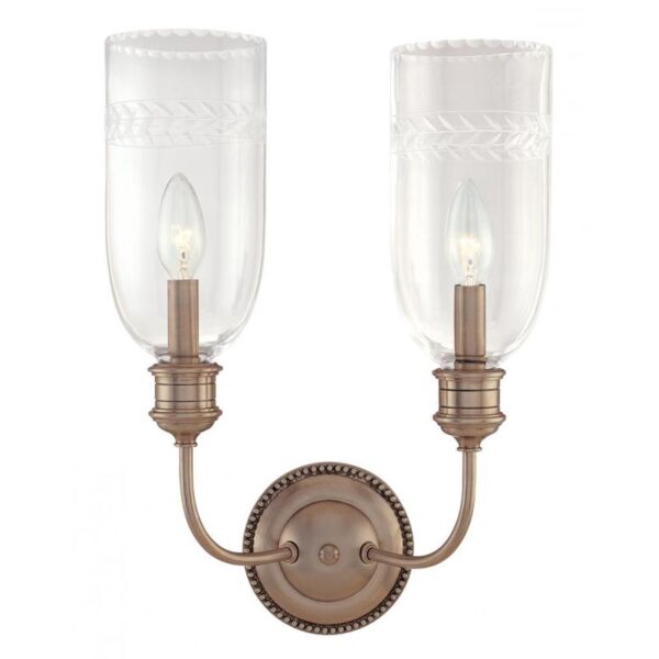 2 LIGHT WALL SCONCE 292 PN