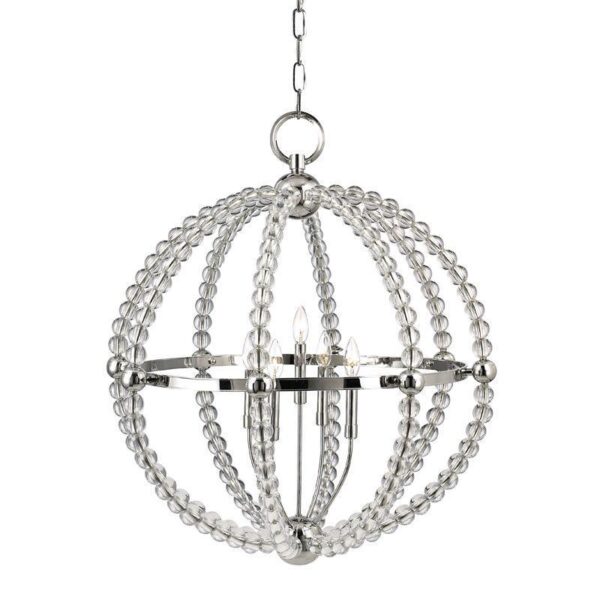 5 LIGHT CHANDELIER 3130 PN