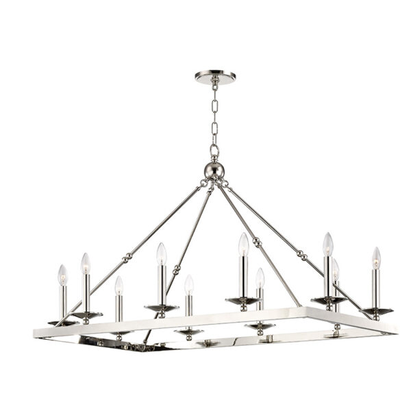 10 LIGHT CHANDELIER 3244 PN