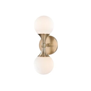 2 LIGHT WALL SCONCE 3302 AGB