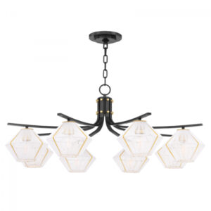 8 LIGHT CHANDELIER 3343 AOB