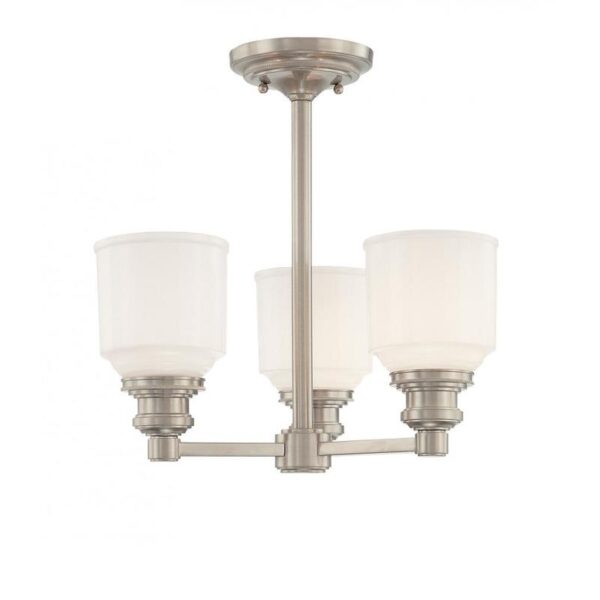 3 LIGHT SEMI FLUSH 3413 PN