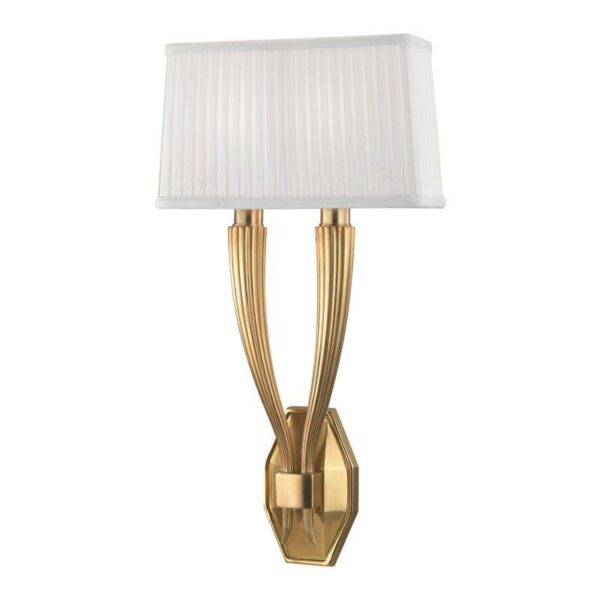 2 LIGHT WALL SCONCE 3862 AGB