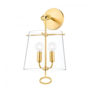 2 LIGHT WALL SCONCE 4702 AGB