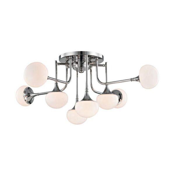 8 LIGHT SEMI FLUSH 4708 PN