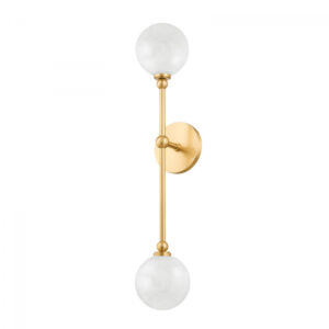 2 LIGHT WALL SCONCE 4802 AGB