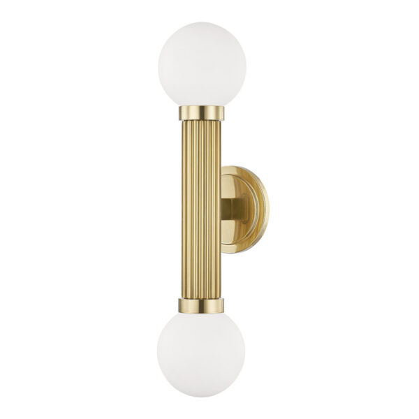 2 LIGHT WALL SCONCE 5102 AGB