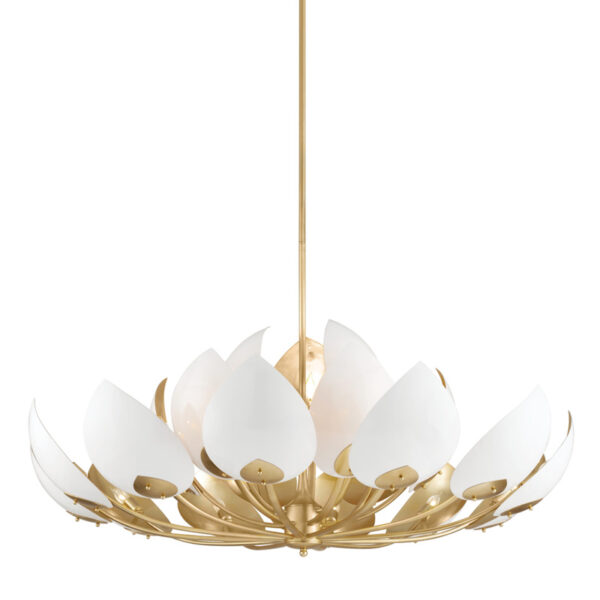 21 LIGHT CHANDELIER 5754 GL WH