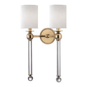 2 LIGHT WALL SCONCE 6032 AGB