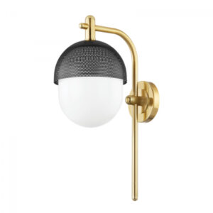 1 LIGHT WALL SCONCE 6100 AGB BK