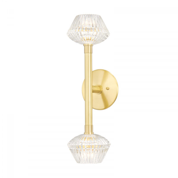 2 LIGHT WALL SCONCE 6142 AGB