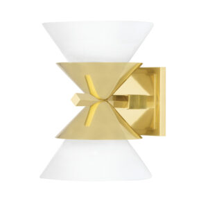 2 LIGHT WALL SCONCE 6402 AGB