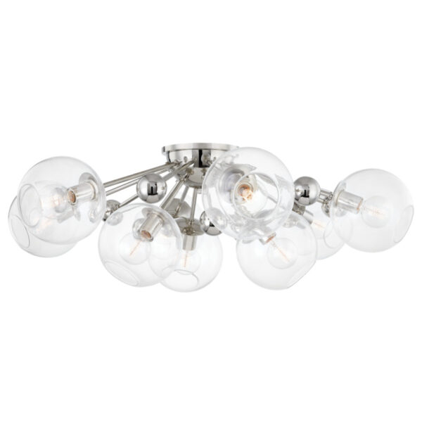 9 LIGHT SEMI FLUSH 8042 PN