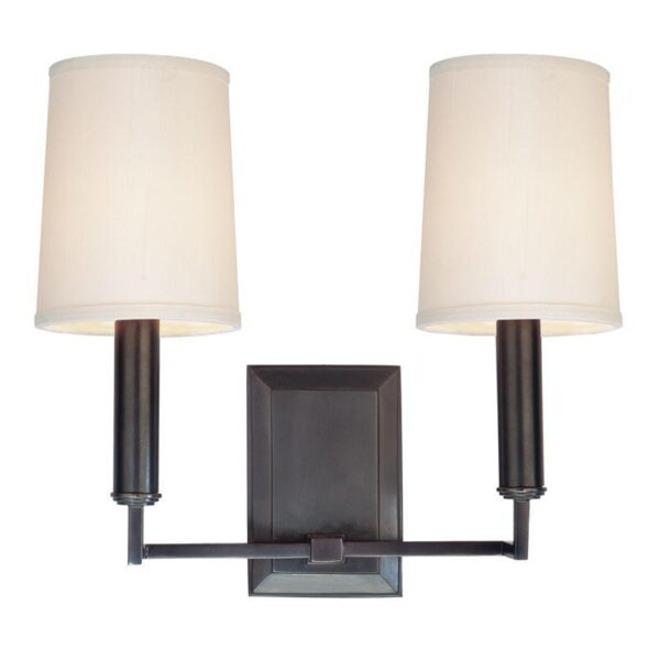 2 LIGHT WALL SCONCE 812 OB