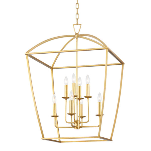 8 LIGHT LARGE PENDANT 8324 GL