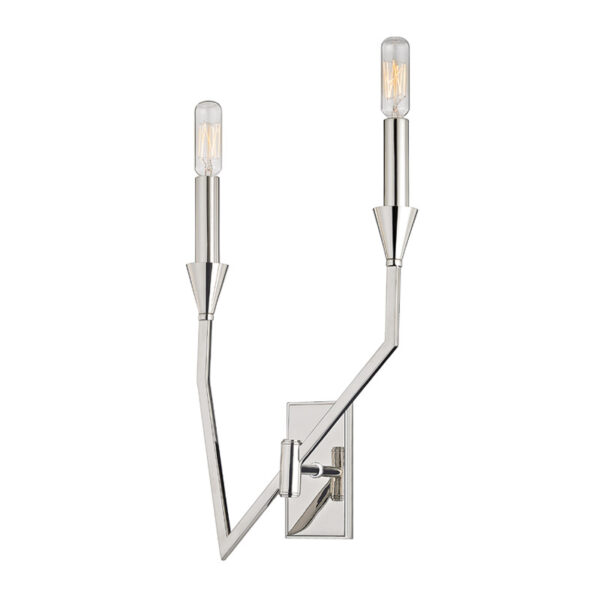 2 LIGHT RIGHT WALL SCONCE 8502R PN