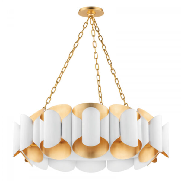 12 LIGHT CHANDELIER 8534 GL WH