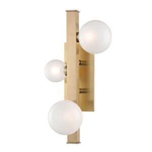 3 LIGHT WALL SCONCE 8703 AGB