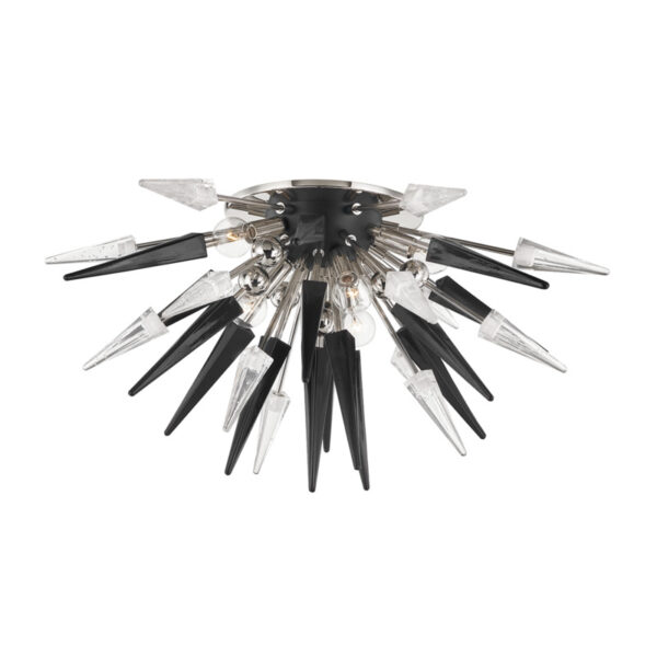 6 LIGHT SEMI FLUSH 9027 PN