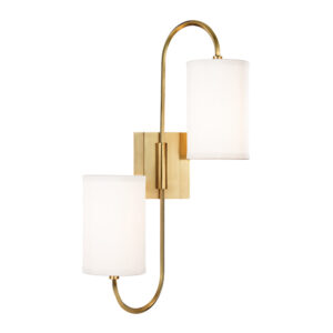 2 LIGHT WALL SCONCE 9100 AGB