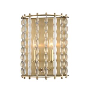 2 LIGHT WALL SCONCE 9300 AGB