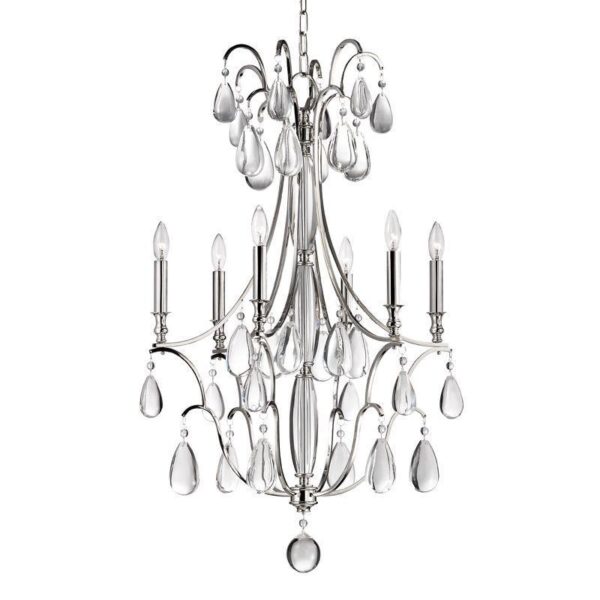 6 LIGHT CHANDELIER 9324 PN