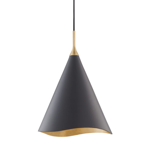 1 LIGHT SMALL PENDANT 9613 GL BLK