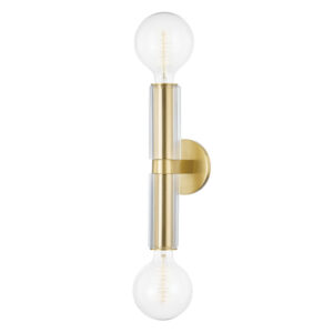 2 LIGHT WALL SCONCE 9842 AGB