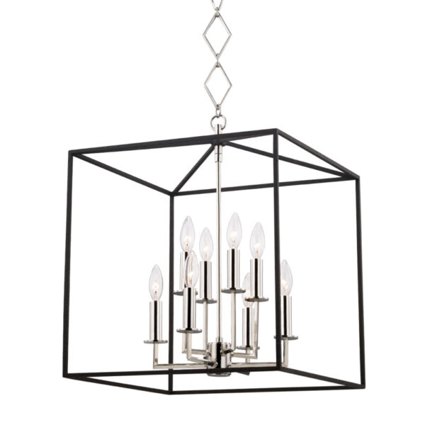 8 LIGHT PENDANT BKO151 PN BK