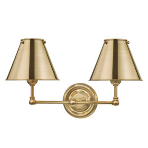 2 LIGHT WALL SCONCE MDS102 AGB