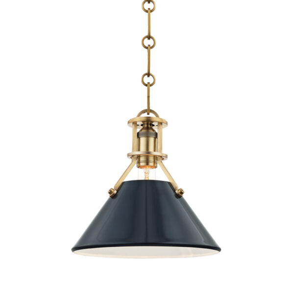 1 LIGHT SMALL PENDANT MDS351 AGB DBL