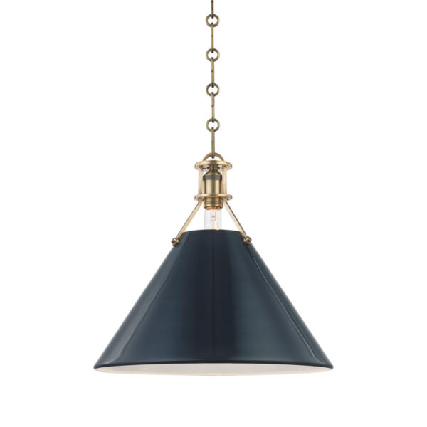 1 LIGHT LARGE PENDANT MDS352 AGB DBL