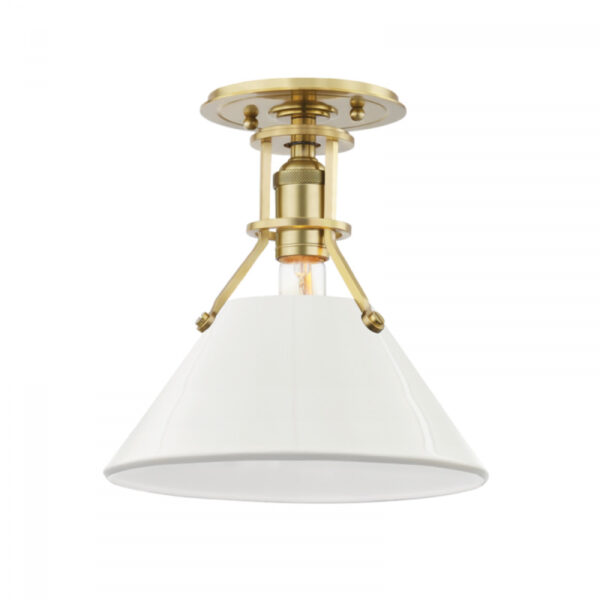 1 LIGHT SEMI FLUSH MDS353 AGB OW