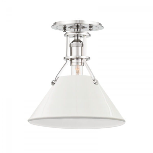 1 LIGHT SEMI FLUSH MDS353 PN OW