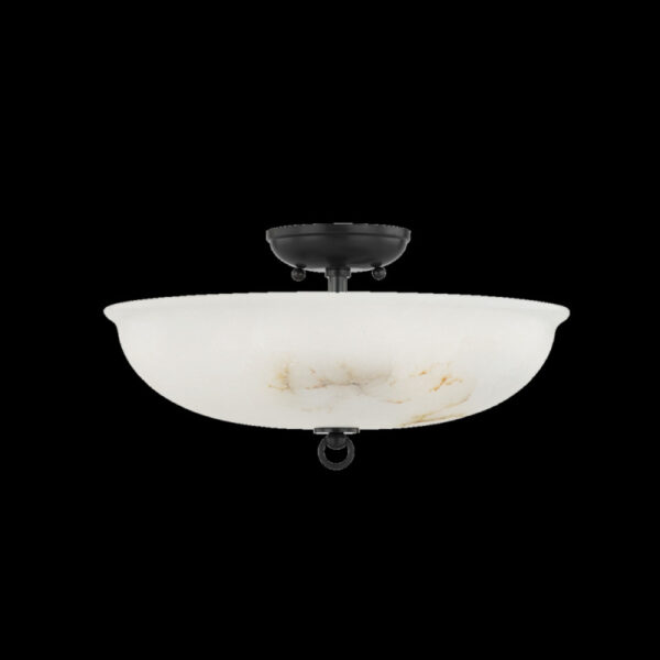 3 Light Semi Flush MDS810 DB